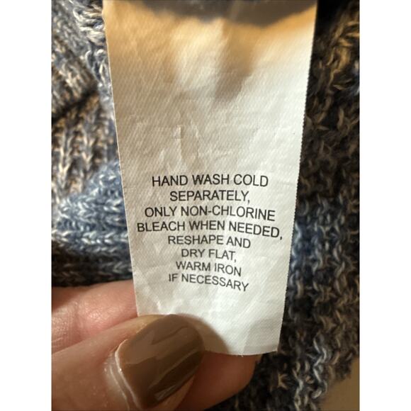 Jeanne Pierre Women’s XXL Boho Cable Knit Waffle Tunic Sweater Coastal Chic - Picture 7 of 10